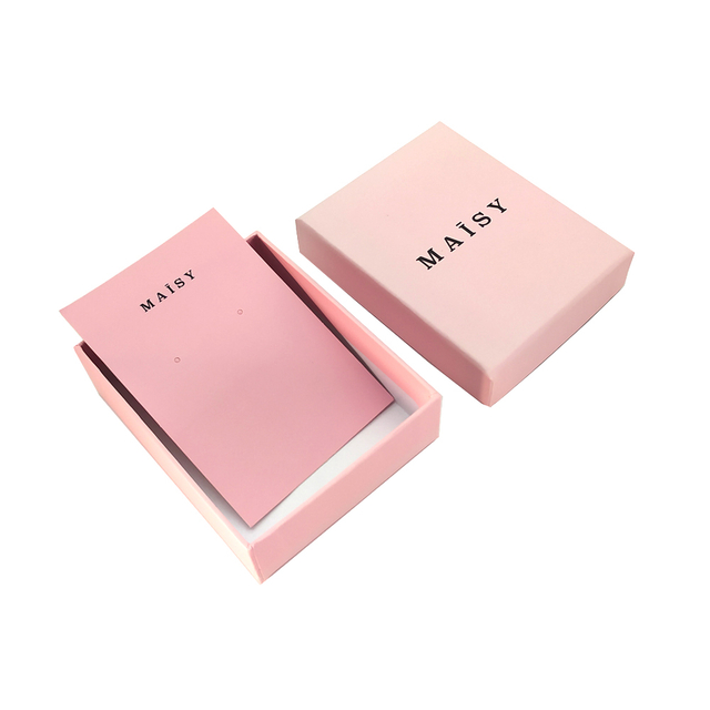 Fabricante exclusivo de caixa de presente para embalagem de brinco pequeno rosa