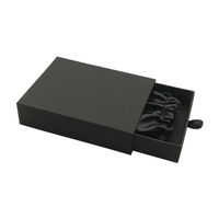 Fornecedor de caixa de brinco de gaveta preta de viagem de veludo personalizado