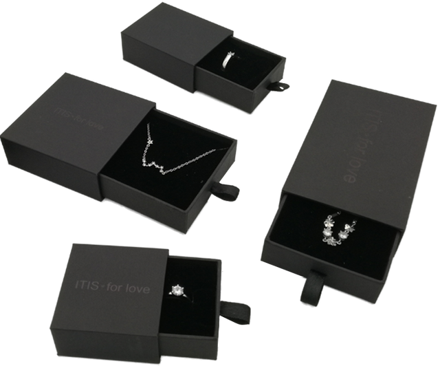 Fábrica de embalagens de caixa de papel para joias impressas personalizadas naturais