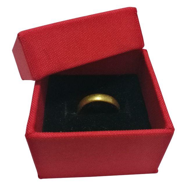 Fabricante de caixa Pakcaging de papel de anel pequeno personalizado vermelho glamoroso