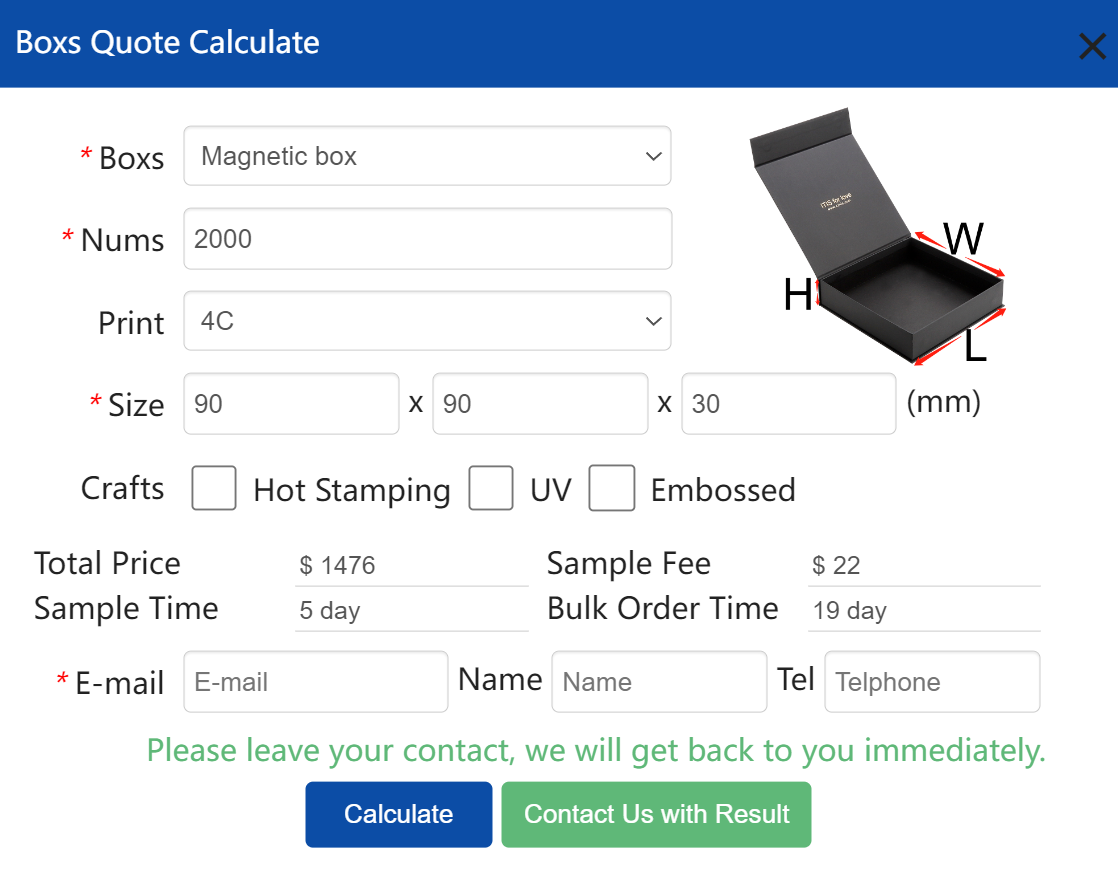 Sistema de empacotamento da cotação da caixa do papel da joia do OEM da precisão de ITIS