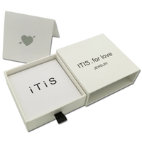 Guarda-joias de papel de luxo personalizado com logotipo