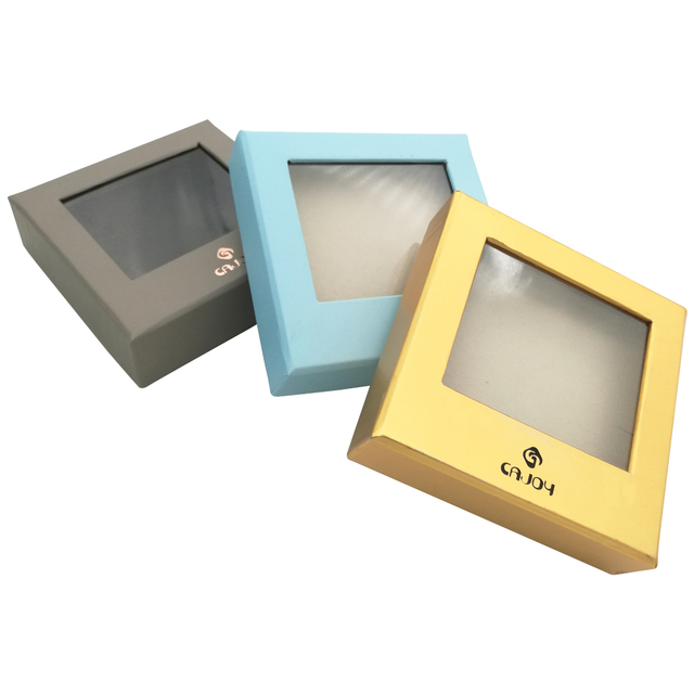 Fornecedor de caixa de papel de brinco de embalagem Karft de moda personalizada por atacado