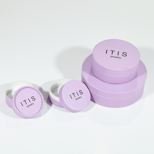 Fornecedor de embalagem de caixa de papel de anel de cilindro personalizável