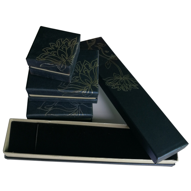 Fábrica de caixa de embalagem de papel para joias personalizadas exclusivas da moda