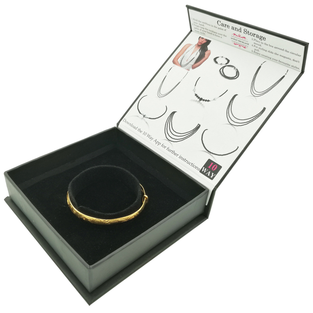 Embalagem de mini caixa de pulseira de papelão no atacado