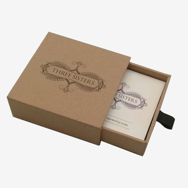 Caixa de embalagem de joias de papelão luxuosa personalizada