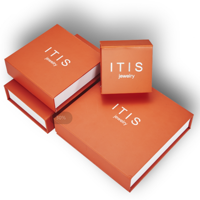 Caixa de joias de papel personalizada de luxo no atacado