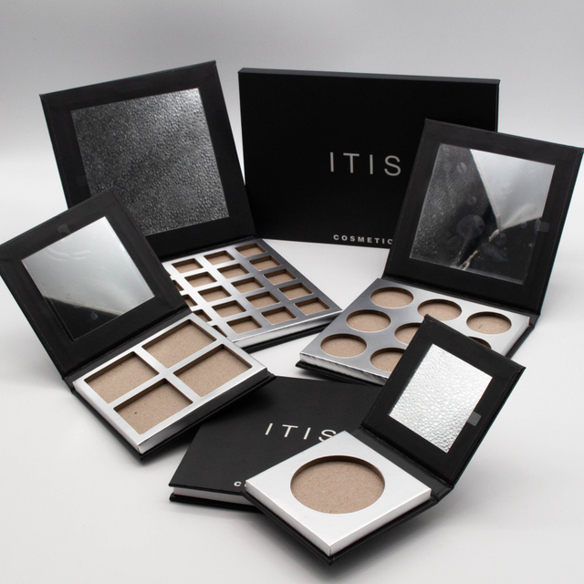 Caixa de embalagem de paleta de sombras de papelão exclusiva e personalizada