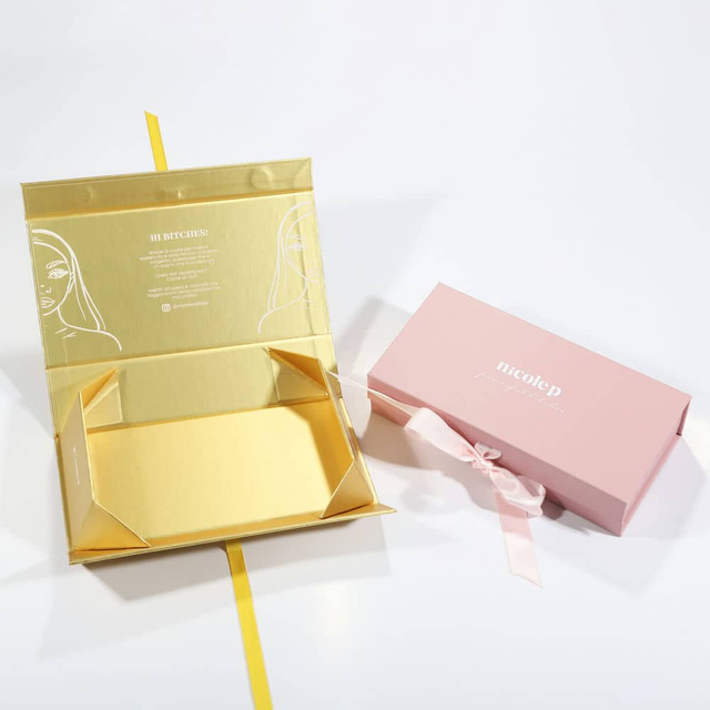 Caixa de embalagem de peruca de papel de luxo personalizada