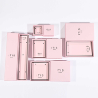 Caixa de joias de papelão de luxo personalizada no atacado