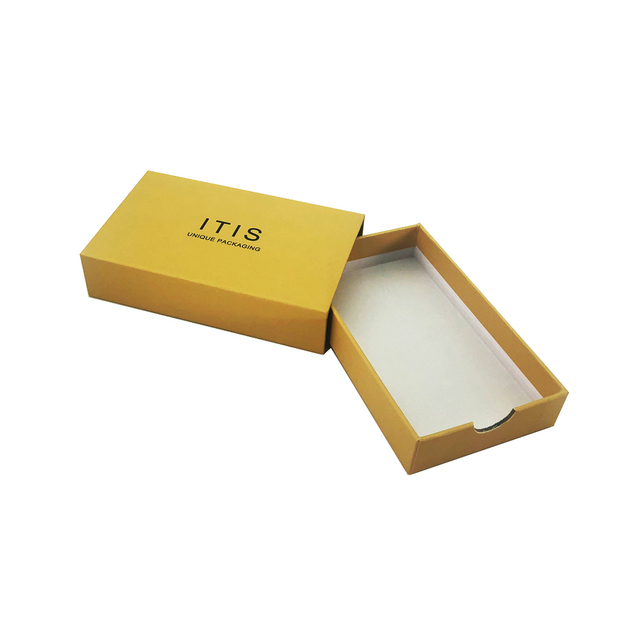 Embalagem amarela personalizada para cuidados com a pele