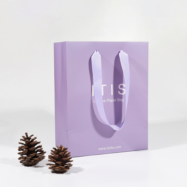 individuação Sacolas de papel personalizadas com fornecedor de pacote de logotipo