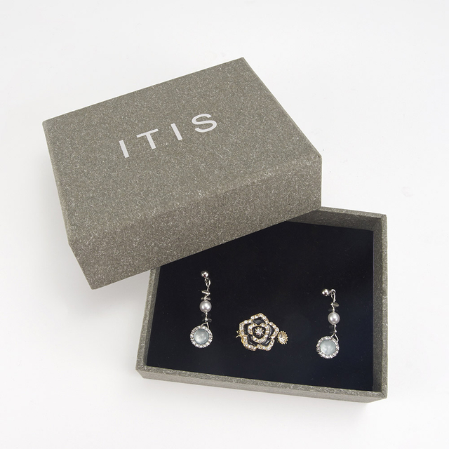 Fábrica de pacotes de caixa de papelão com colar pequeno personalizado