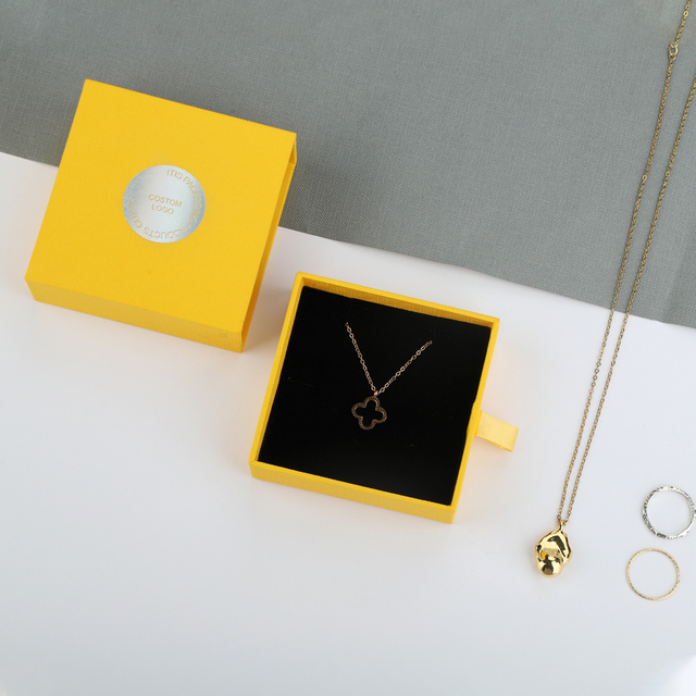 Caixa de presente de joias personalizadas por atacado