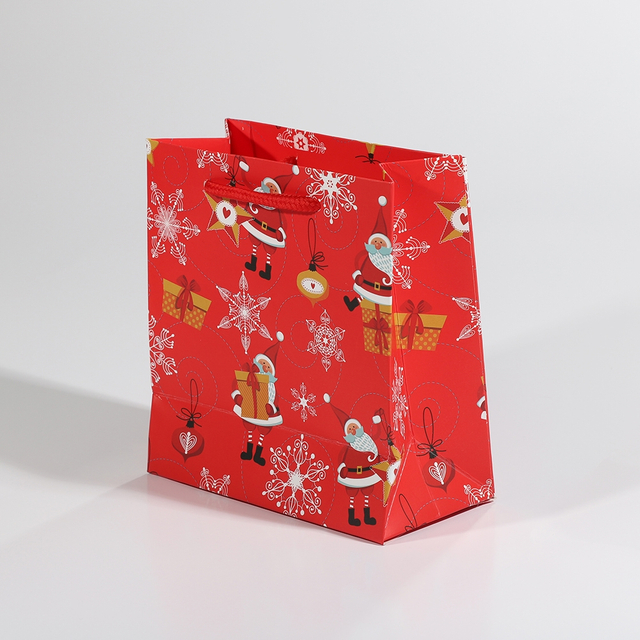 Sacos de papel marrom luxuosos com alças de embalagem